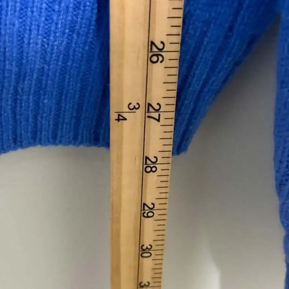 Vintage Polo by Ralph Lauren Royal Blue Cable Knit Merino Wool Sweater